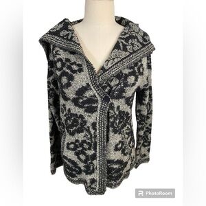 Rage Est 1992 floral pattern cardigan sweater